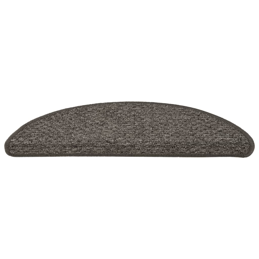 Treppenmatten 15 Stk. Anthrazit 65x25 cm