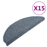 Thumbnail for Treppenmatten 15 Stk. Blau 65x25 cm