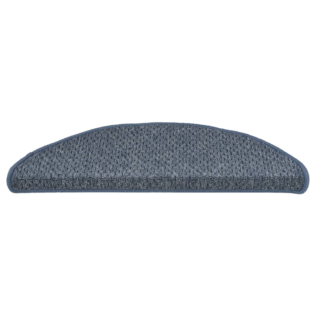 Treppenmatten 15 Stk. Blau 65x25 cm