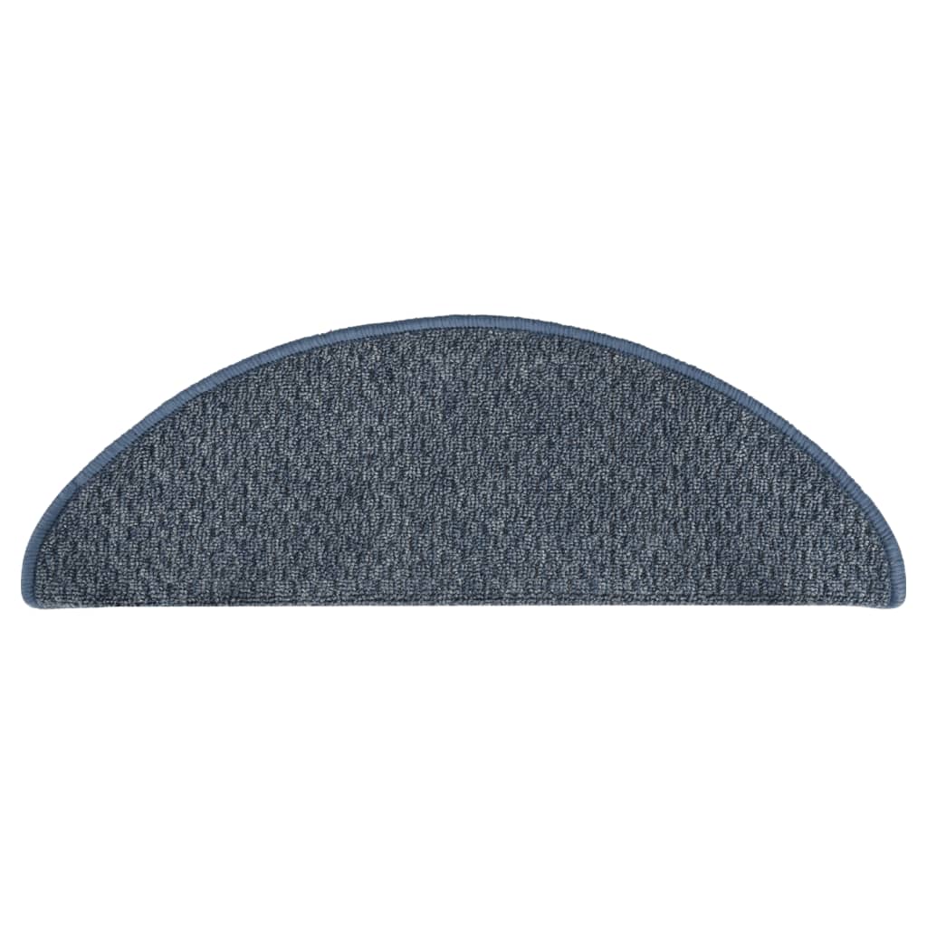 Treppenmatten 15 Stk. Blau 65x25 cm