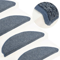 Thumbnail for Treppenmatten 15 Stk. Blau 65x25 cm