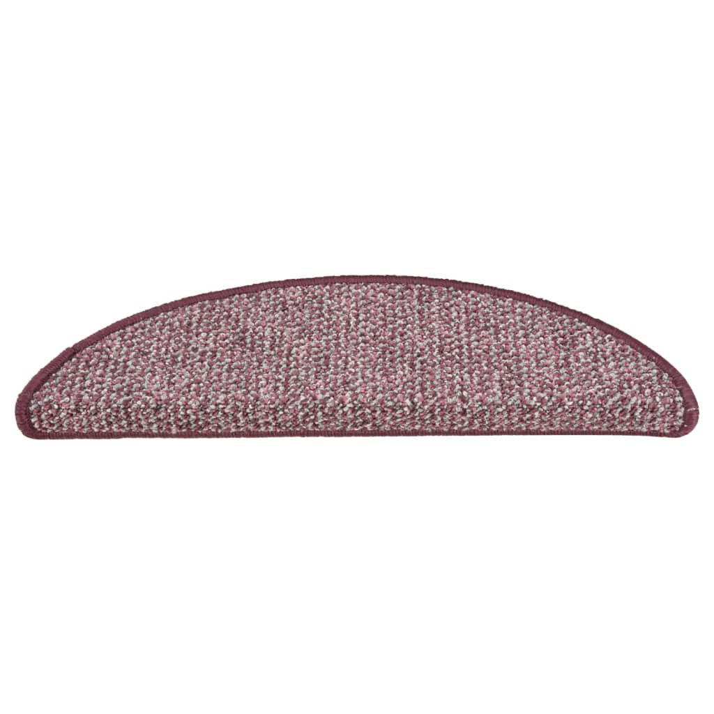 Treppenmatten 15 Stk. Lila 65x25 cm