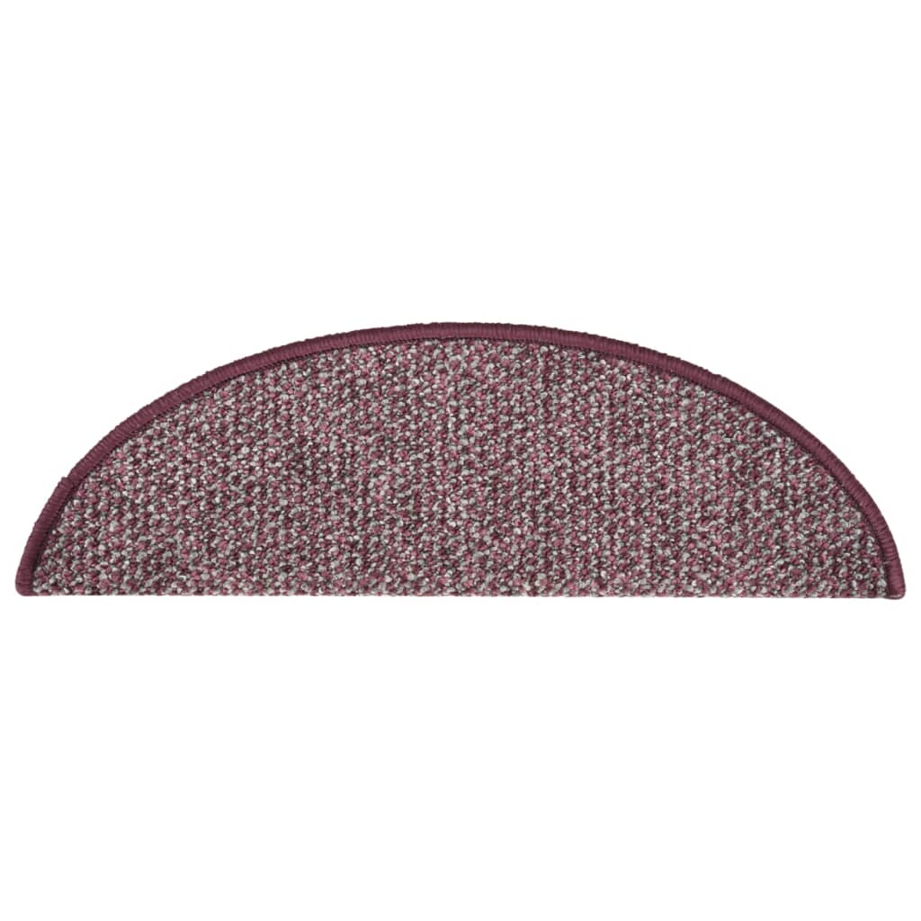 Treppenmatten 15 Stk. Lila 65x25 cm