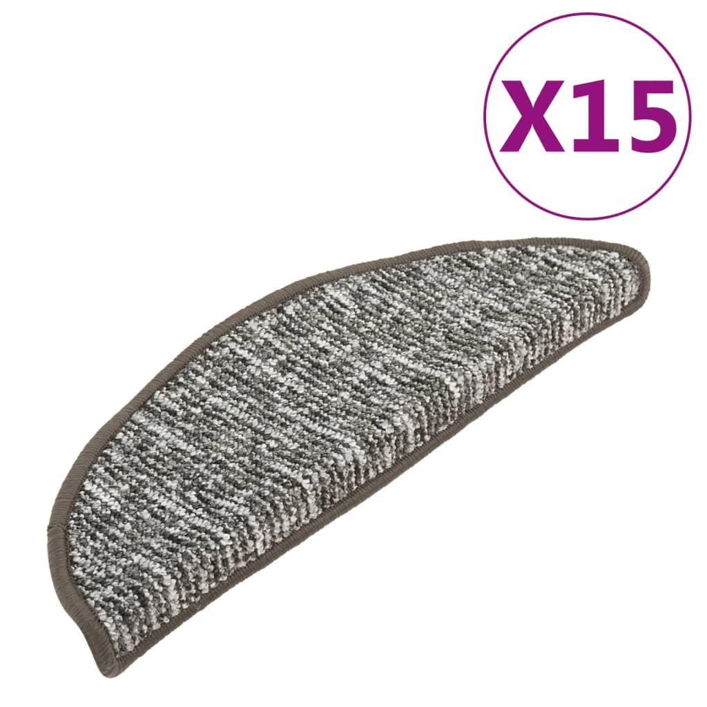 Treppenmatten 15 Stk. Anthrazit 56x20 cm