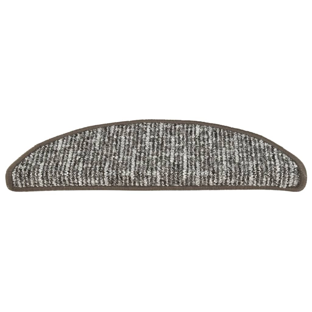 Treppenmatten 15 Stk. Anthrazit 65x25 cm