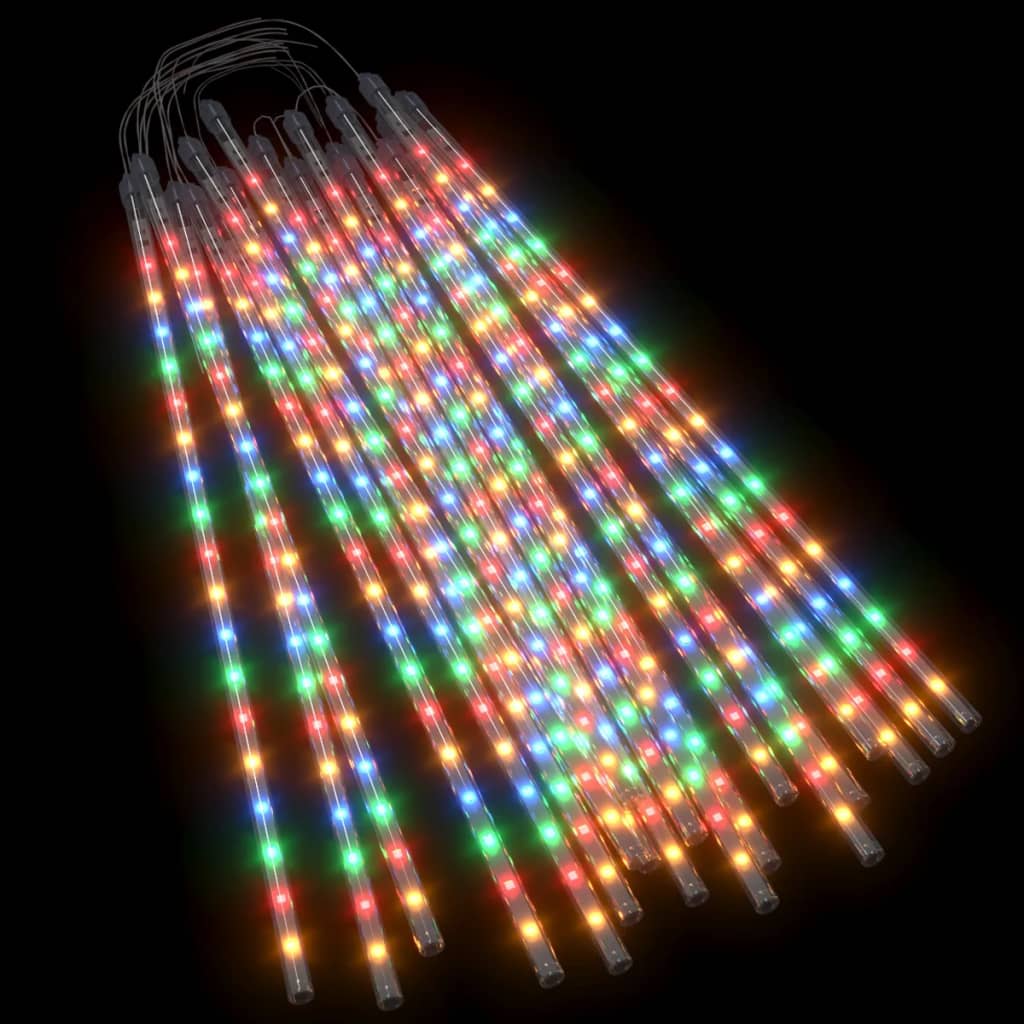 Meteorlichter 20 Stk. 50 cm Mehrfarbig 720 LEDs Indoor Outdoor