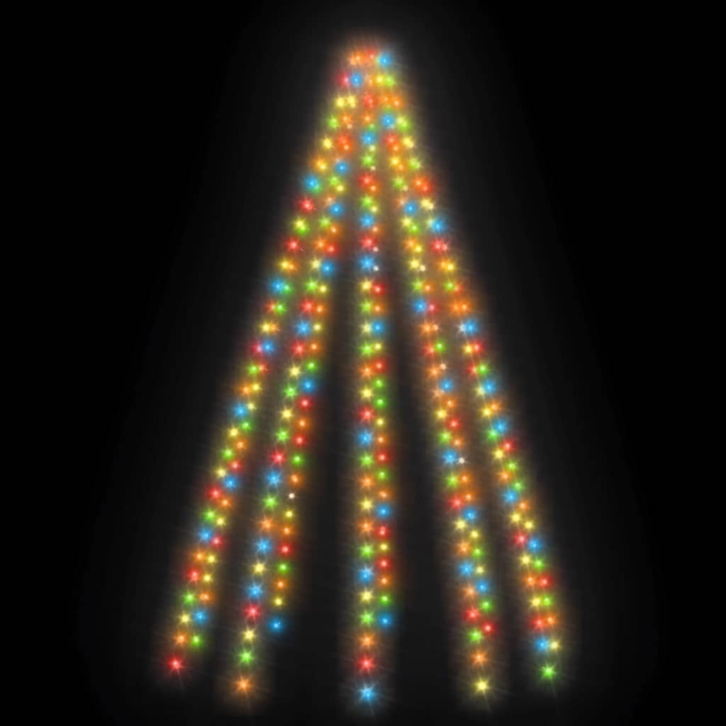 Weihnachtsbaum-Lichternetz mit 250 LEDs Bunt 250 cm