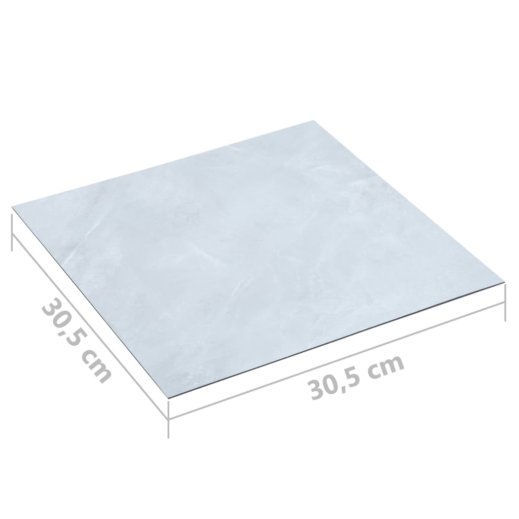 PVC-Fliesen Selbstklebend 20 Stk. 1,86 m² Weißer Marmor