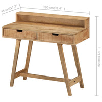 Thumbnail for Schreibtisch 100x45x90 cm Raues Massives Mangoholz