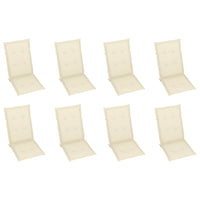 Thumbnail for Garten-Liegestühle mit Kissen 8 Stk. Massivholz Teak