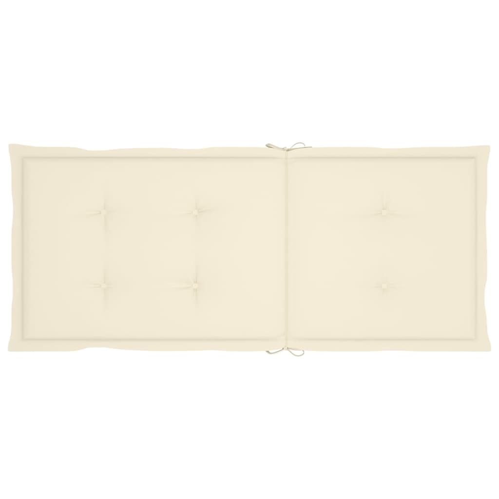 Garten-Liegestühle mit Kissen 8 Stk. Massivholz Teak