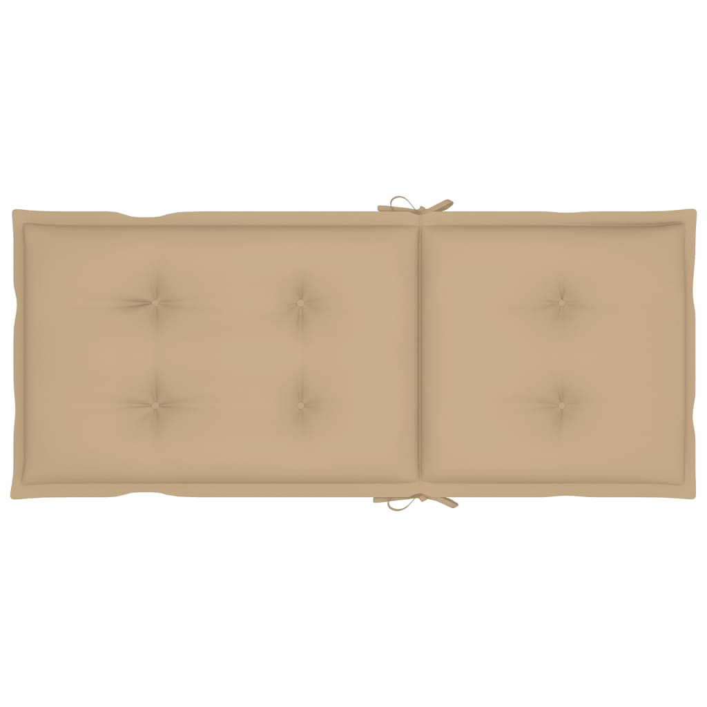 Garten-Liegestühle mit Kissen 8 Stk. Massivholz Teak