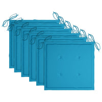 Thumbnail for Stapelbare Gartenstühle mit Kissen 6 Stk. Massivholz Teak