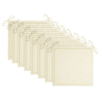 Thumbnail for Stapelbare Gartenstühle mit Kissen 8 Stk. Massivholz Teak