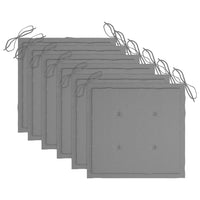 Thumbnail for Klappbare Gartenstühle mit Kissen 6 Stk. Massivholz Teak