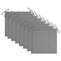 Thumbnail for Klappbare Gartenstühle mit Kissen 8 Stk. Massivholz Teak