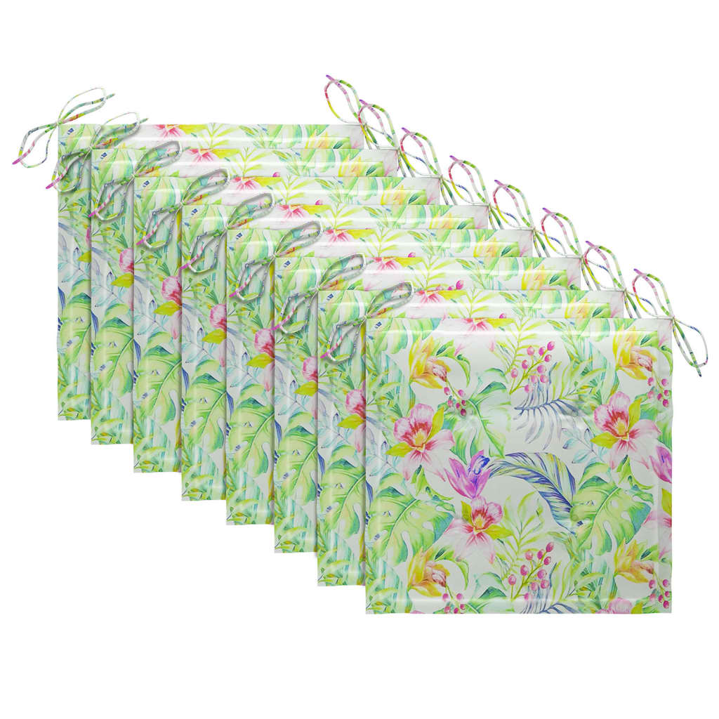 Klappbare Gartenstühle mit Kissen 8 Stk. Massivholz Teak