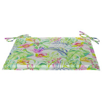 Thumbnail for Essstühle 8 Stk. mit Blattmuster-Kissen Massivholz Teak