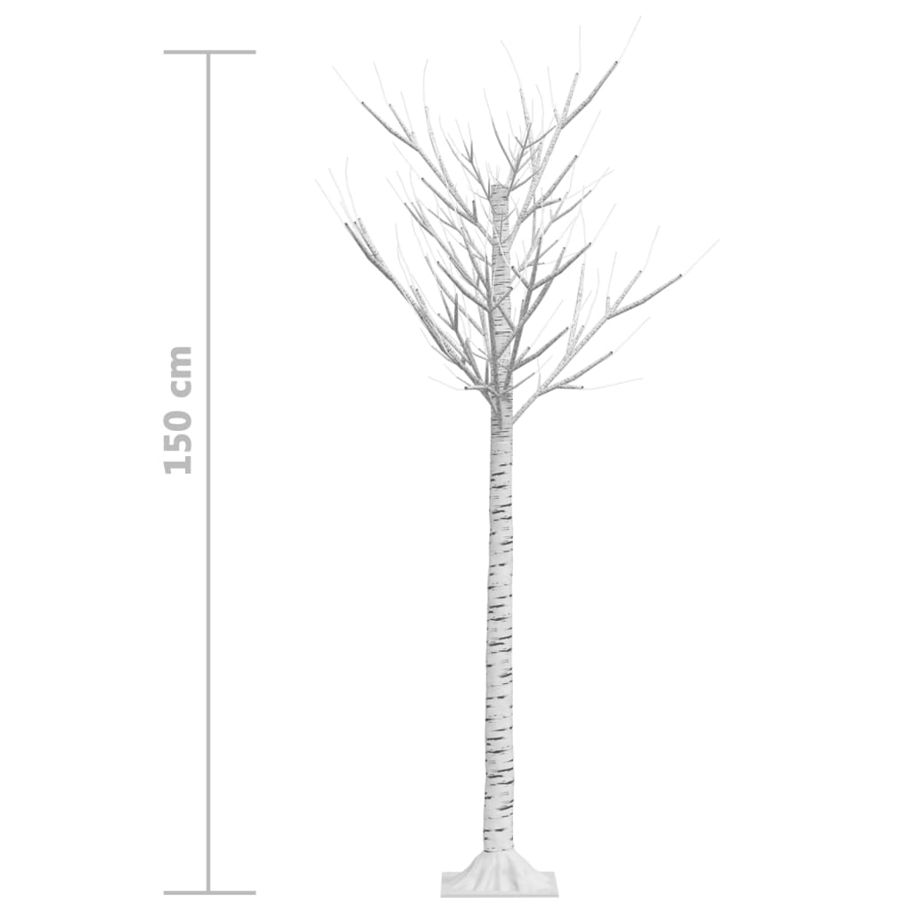 Weihnachtsbaum 140 LEDs 1,5 m Blau Weide Indoor Outdoor