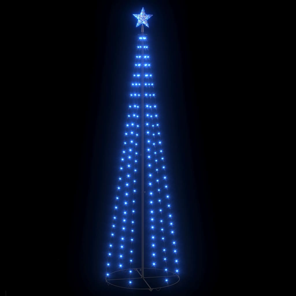 Weihnachtskegelbaum Blau 136 LEDs Dekoration 70x240 cm