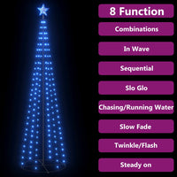 Thumbnail for Weihnachtskegelbaum Blau 136 LEDs Dekoration 70x240 cm