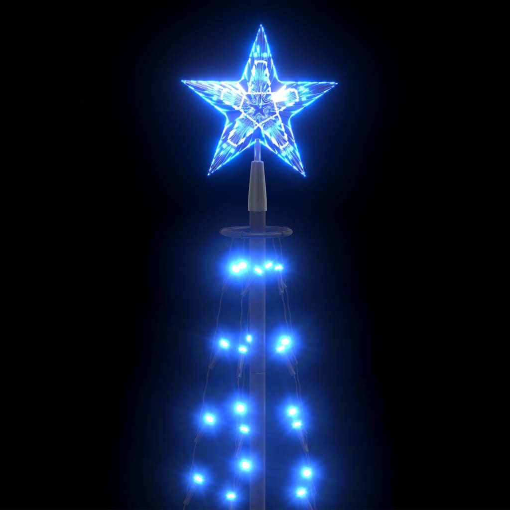 Weihnachtskegelbaum Blau 136 LEDs Dekoration 70x240 cm