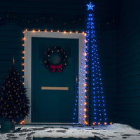 Thumbnail for Weihnachtskegelbaum Blau 136 LEDs Dekoration 70x240 cm