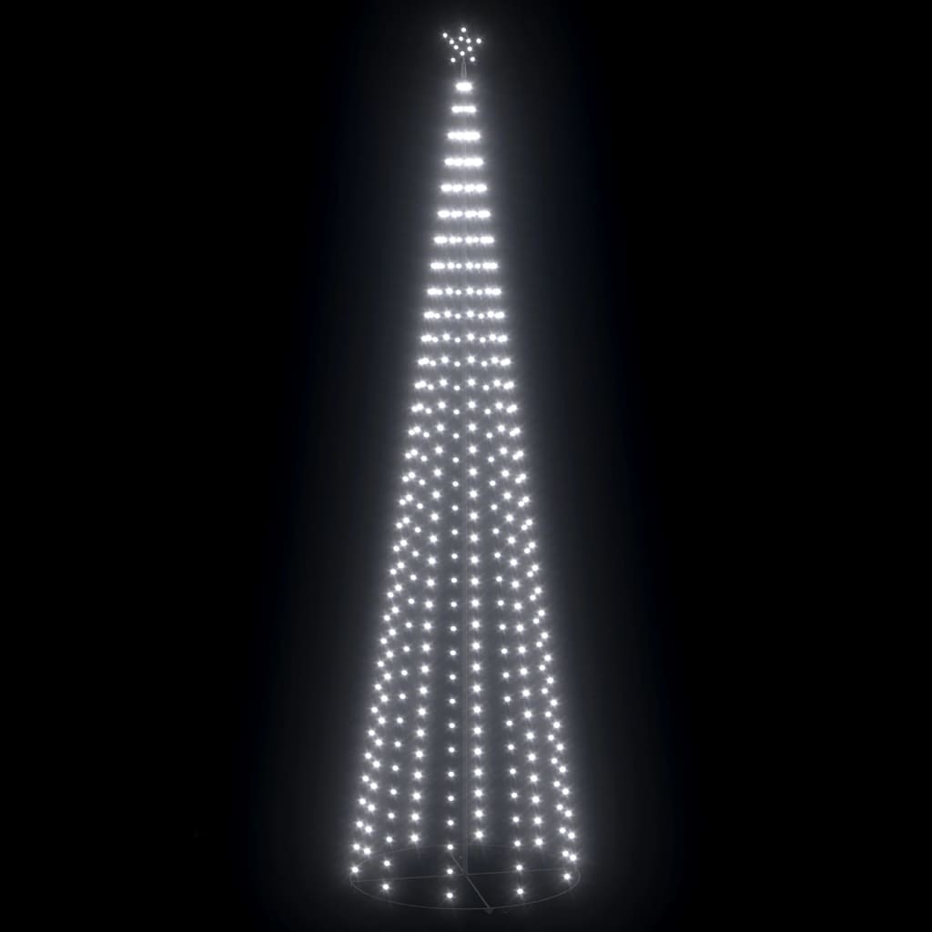 Weihnachtsbaum-Dekoration Kegelform 752 LEDs 160x500cm Kaltweiß