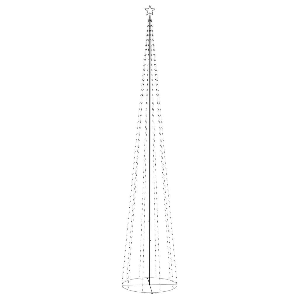 Weihnachtsbaum-Dekoration Kegelform 752 LEDs 160x500cm Kaltweiß