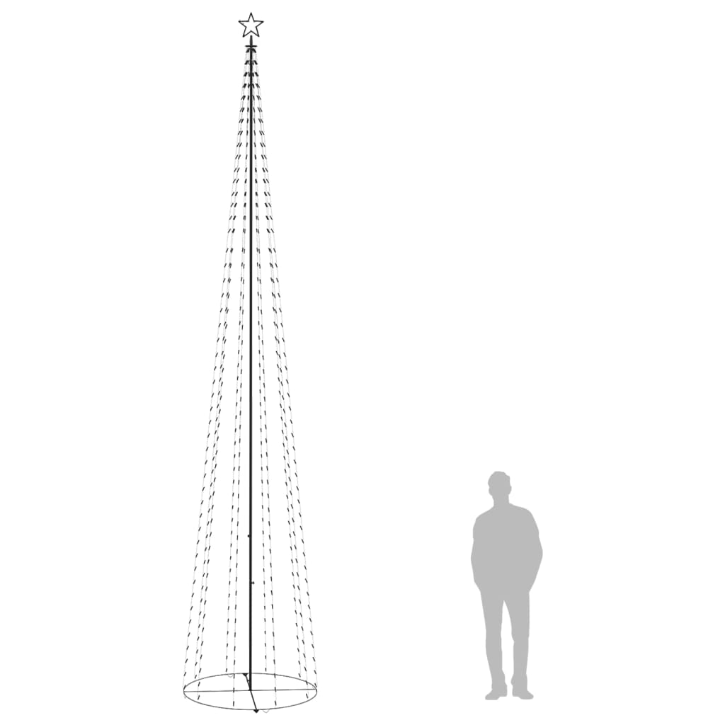 LED-Weihnachtsbaum Kegelform Blau 752 LEDs Dekoration 160x500 cm