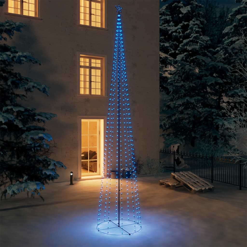 LED-Weihnachtsbaum Kegelform Blau 752 LEDs Dekoration 160x500 cm