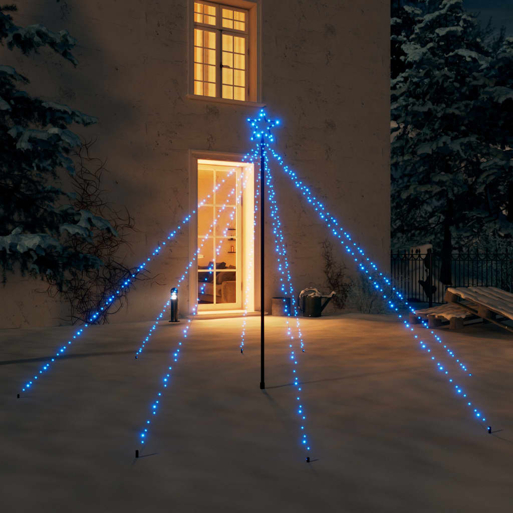 Weihnachtsbaum-Lichterkette Indoor Outdoor 400 LEDs Blau 2,5 m