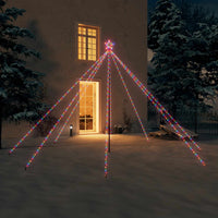 Thumbnail for Weihnachtsbaum-Lichterkette Indoor Outdoor 576 LEDs Bunt 3,6 m