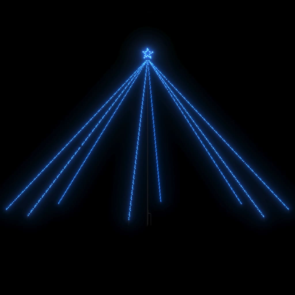 Weihnachtsbaum-Lichterkette Indoor Outdoor 800 LEDs Blau 5m