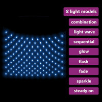 Thumbnail for Weihnachts-Lichternetz Blau 4x4 m 544 LEDs Indoor Outdoor