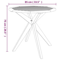 Thumbnail for Gartentisch 85x85x75 cm Massivholz Akazie