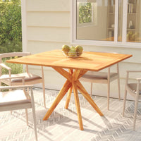 Thumbnail for Gartentisch 110x110x75 cm Massivholz Akazie