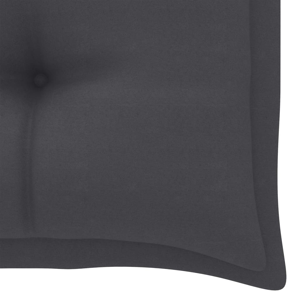 Gartenbank-Auflage Anthrazit 110x50x7 cm Stoff