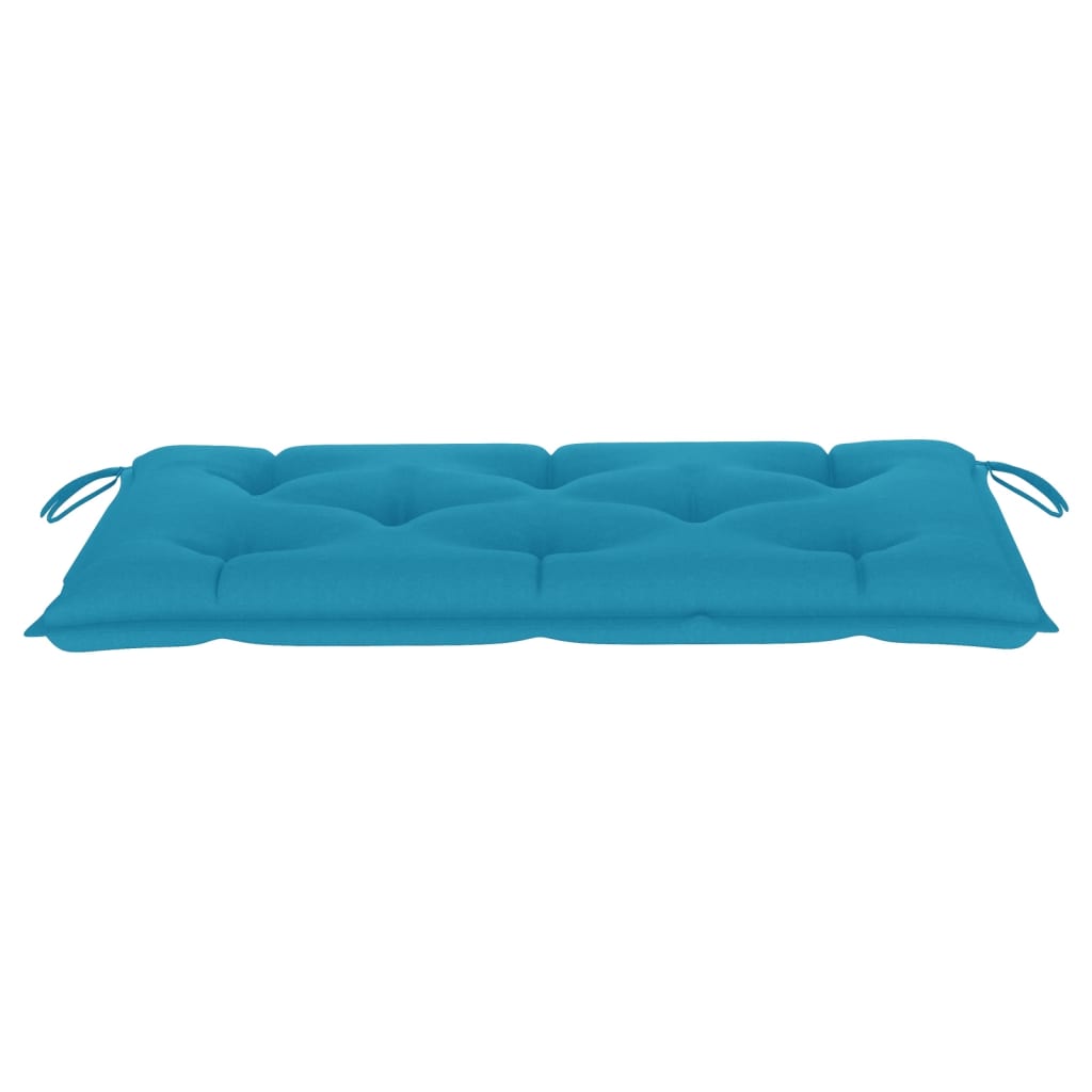 Gartenbank-Auflage Hellblau 110x50x7 cm Stoff