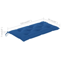Thumbnail for Gartenbank-Auflage Blau 110x50x7 cm Stoff