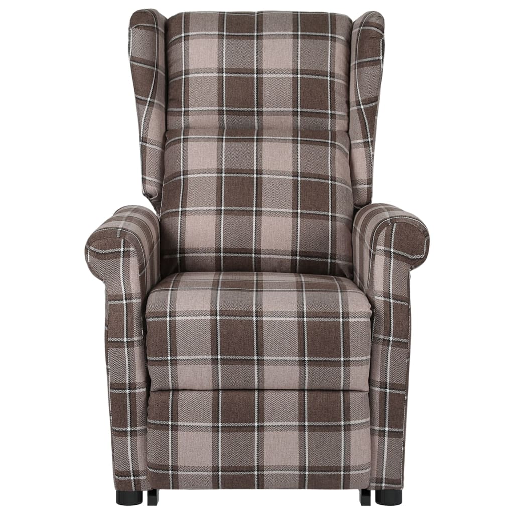 Massagesessel mit Aufstehhilfe Beige Stoff