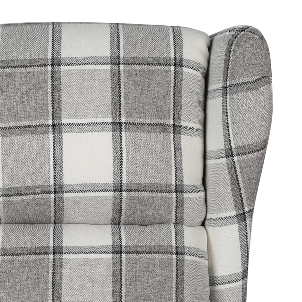 Relaxsessel mit Aufstehhilfe Grau Stoff