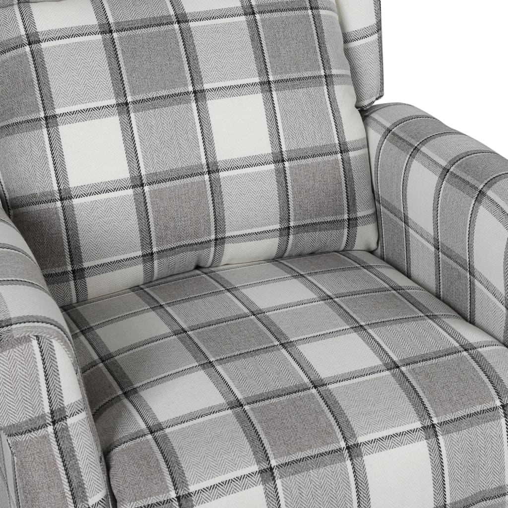 Relaxsessel mit Aufstehhilfe Grau Stoff