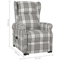 Thumbnail for Relaxsessel mit Aufstehhilfe Grau Stoff