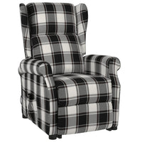Thumbnail for Relaxsessel mit Aufstehhilfe Braun und Weiß Stoff