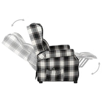 Thumbnail for Relaxsessel mit Aufstehhilfe Braun und Weiß Stoff