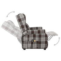 Thumbnail for Massagesessel mit Aufstehhilfe Braun Stoff