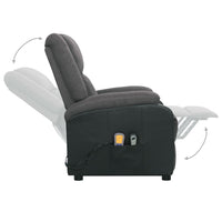 Thumbnail for Massagesessel mit Aufstehhilfe Dunkelgrau Stoff