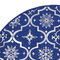 Thumbnail for Luxus-Weihnachtsbaumdecke mit Socke Blau 150 cm Stoff