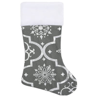 Thumbnail for Luxus-Weihnachtsbaumdecke mit Socke Grau 90 cm Stoff